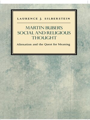 cover image of Martin Buber's Social and Religious Thought